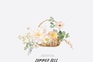 SUMMER BEES Watercolor Collection