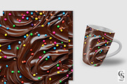 Chocolate Frosting Seamless Texture, a Background Graphic by Creative Store (Thumbnail 3 of 5)