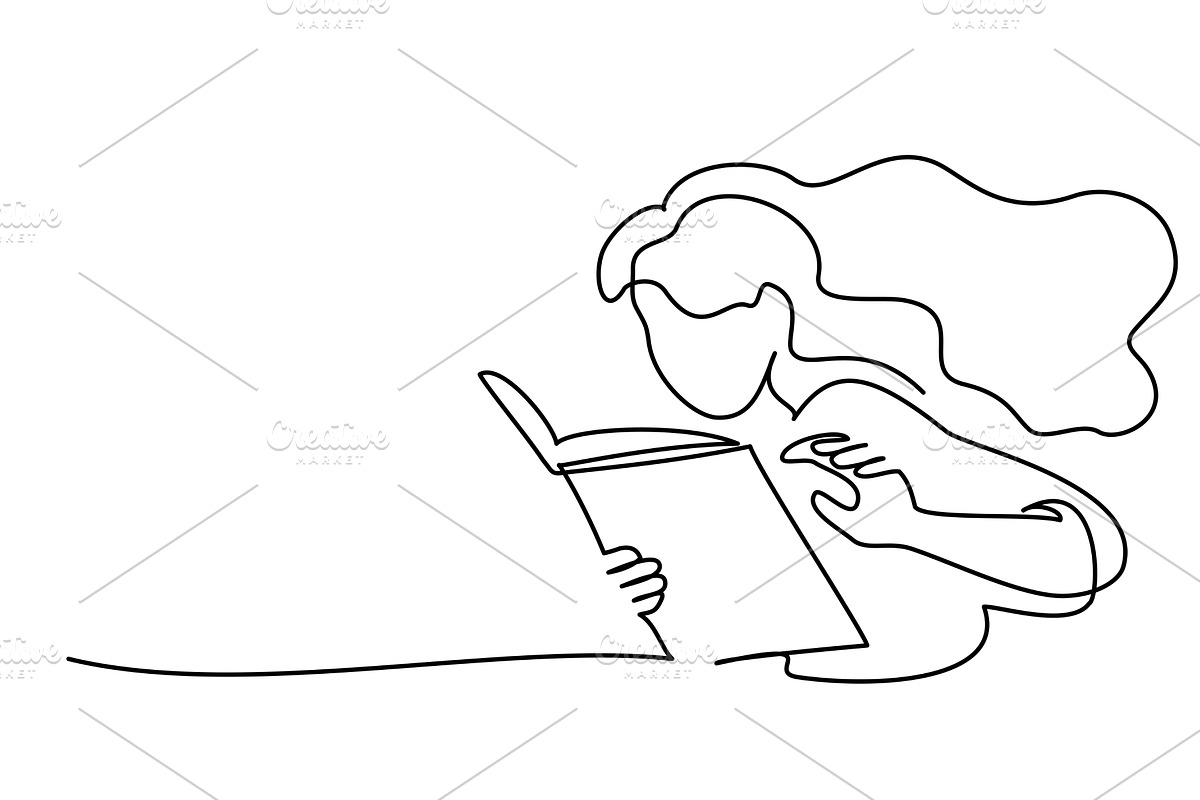 Back to school card. Girl student, an Education Illustration by Valenty