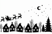Santa Sleigh Vector Bundle, an Illustration by Amazin_art (Thumbnail 12 of 21)