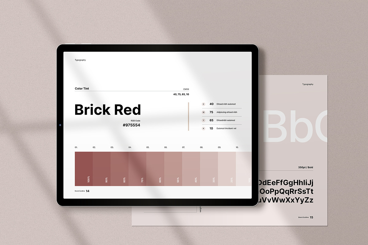 Minimal Brand Guideline, a Brochure Template by Studio Elevate (Photo 12 of 21)