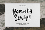 Roarety - Rough Script Font, a Font by Haps Space (Thumbnail 1 of 8)