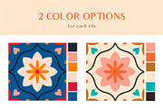 Floral Tiles - Patterns and Tiles, a Pattern Graphic by iliveinoctober (Thumbnail 3 of 8)