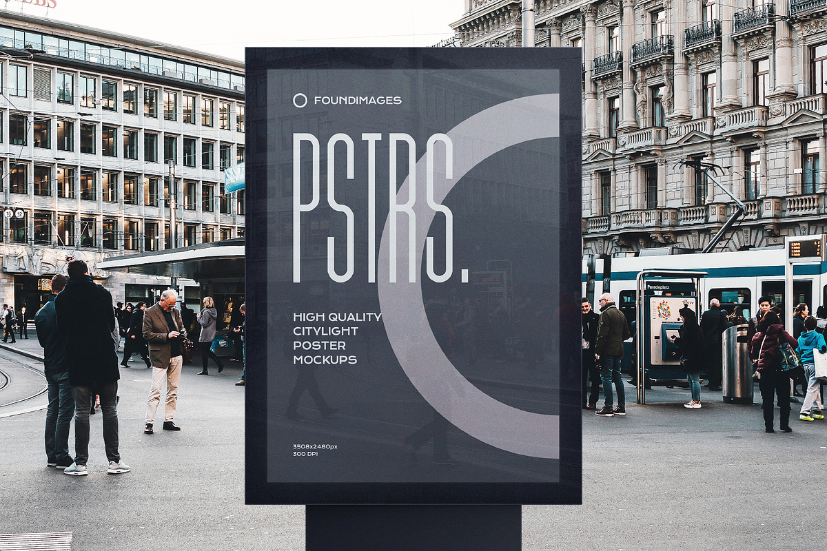 Poster outdoor indoor mockup bundle, an Advertising Mockup by FoundImages (Photo 28 of 64)