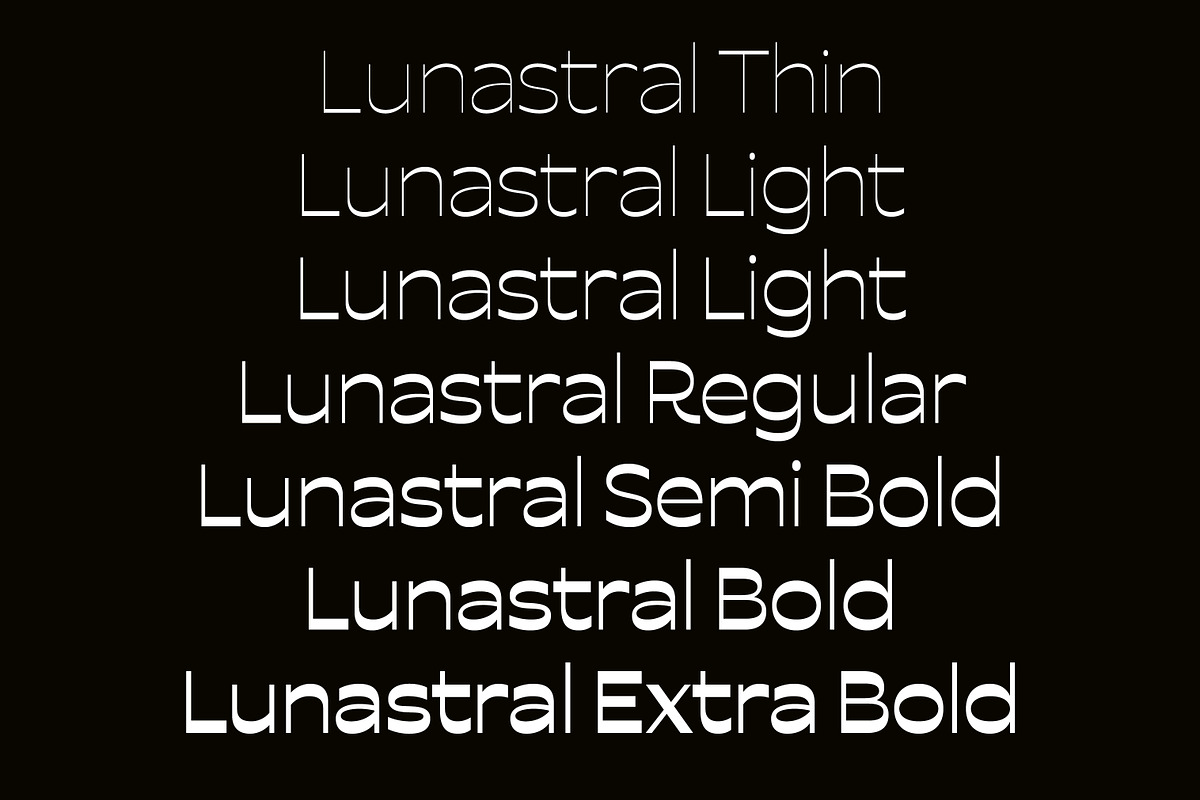 Lunastral, a Sans Serif Font by OceaneM (Photo 2 of 8)