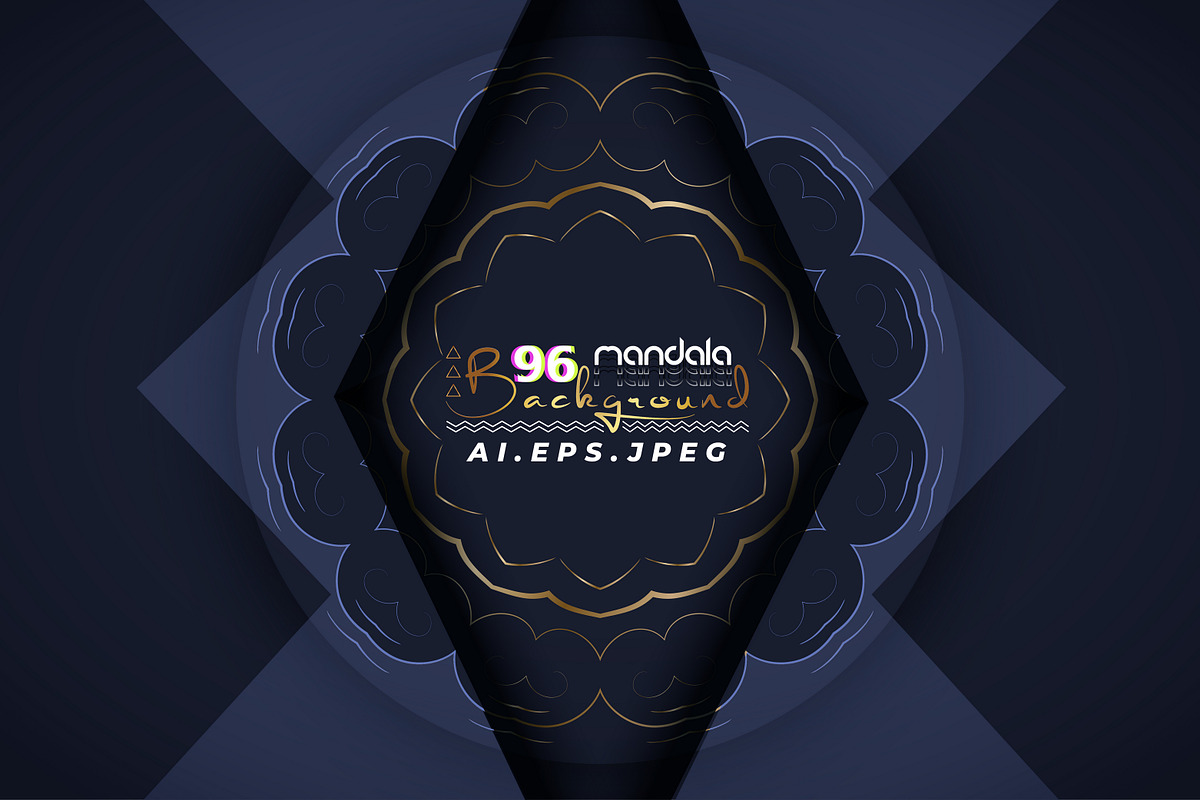 Mandala Oriental Floral art Bundle, a Background Graphic by NJ Himel (Photo 1 of 97)