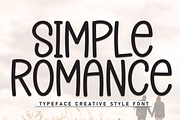 Simple Romance | Script Font, a Script Font by Scratchones (Thumbnail 1 of 8)