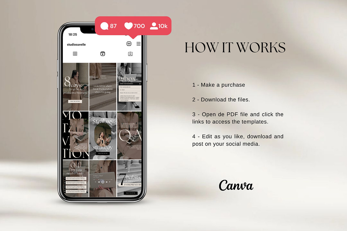 Engagement video reels boss babe, a Social Media Template by Studio Suvelle (Photo 6 of 6)
