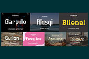 Modern Font Bundle, a Font by MaikoHatta (Thumbnail 1 of 8)