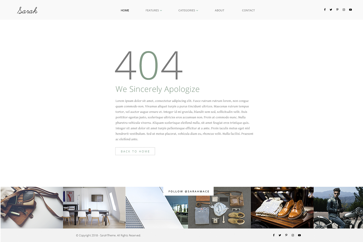 Sarah PSD Blog Theme, a Websites & App Template by thematica (Photo 11 of 11)