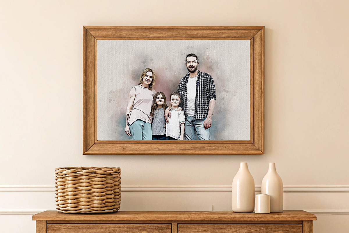 Costume Family Watercolor Art, an Action Add-On by MRI STUDIO (Photo 2 of 27)