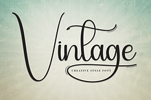Vintage | Script Font