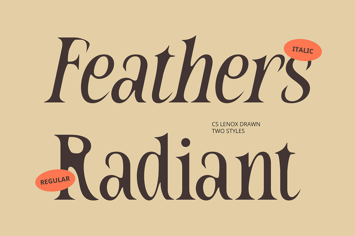 CS Lenox Drawn, a Serif Font by Craft Supply Co. (Photo 3 of 8)