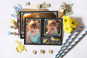 Thanksgiving Card Chalk Frames