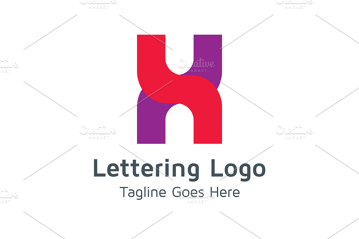 20 Logo Lettering H Template Bundle, a Branding & Logo Template by Acongraphic (Photo 6 of 21)