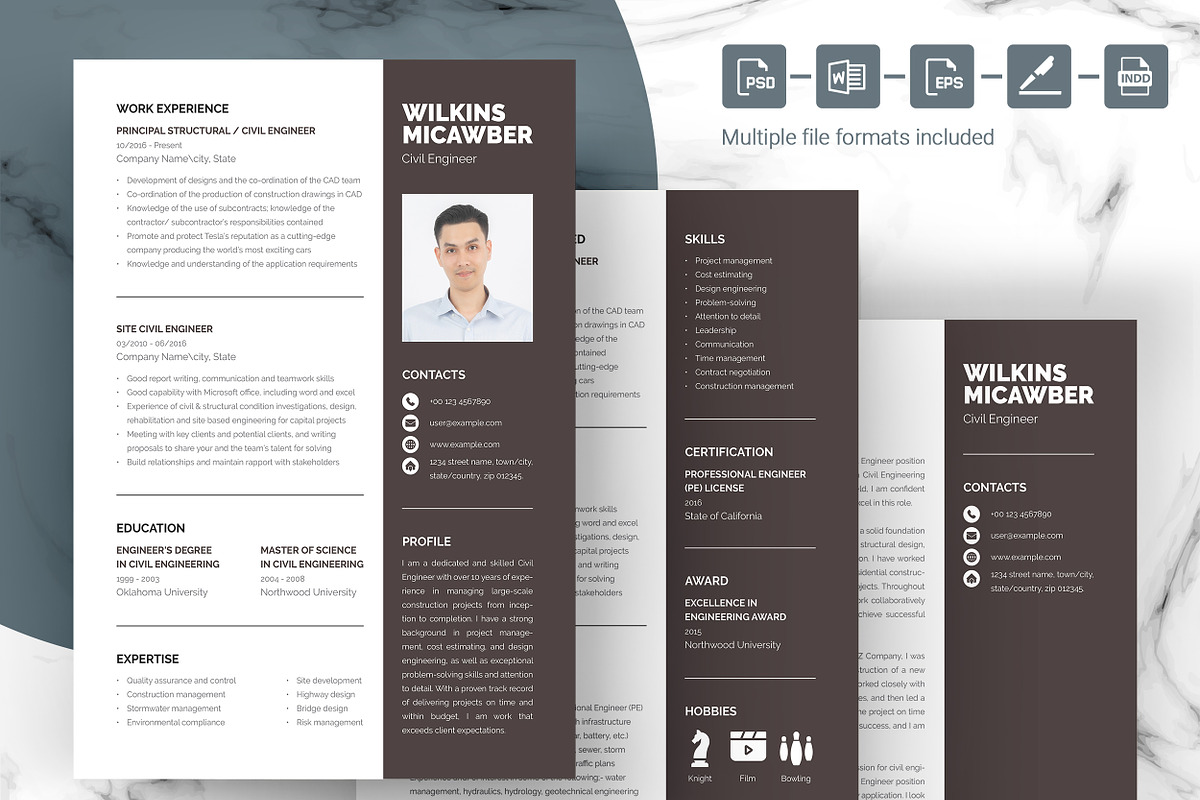 Photographer Resume Template, a Resume Template by ResumeInventor (Photo 4 of 6)