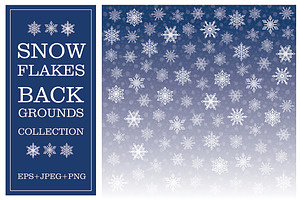Snowflakes Backgrounds Collection