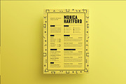 Retro Resume Template /Coverletter M, a Resume Template by Showy68 Template (Thumbnail 2 of 5)