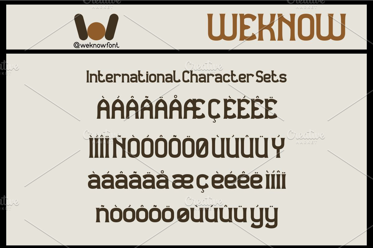 Observant and Aware font, a Sans Serif Font by weknow (Photo 8 of 8)