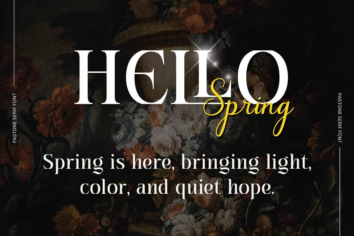 Pastone - Elegant Serif Font, a Serif Font by Creavibes Design (Photo 13 of 18)