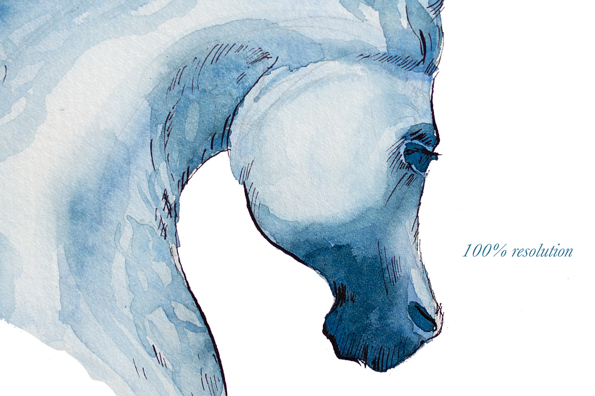 Watercolor Magic of Unicorn Clipart, an Animal Illustration by ArtCreationsDesign (Photo 5 of 7)