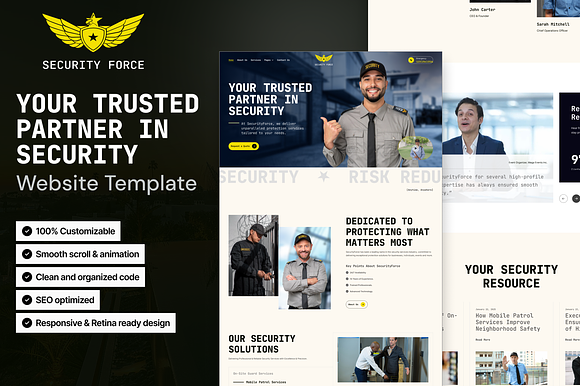 SecurityForce, Security Service Site preview 6