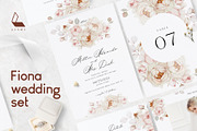 Fiona Wedding Set, an Invitation Template by Karma (Thumbnail 1 of 9)