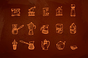 100+ Hand Drawn Coffee House element, an Outline Icon by Vitaliy Starkov (Thumbnail 4 of 8)