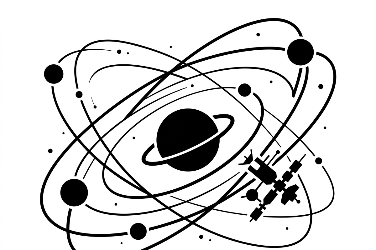 60 Planet Orbit Abstract Silhouette, an Empty State Illustration by Amazin_art (Photo 8 of 17)