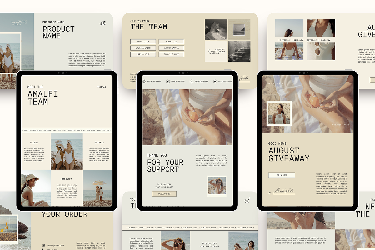 Email Marketing Newsletter Template, an Email Template by Branding Babe Co. (Photo 3 of 9)