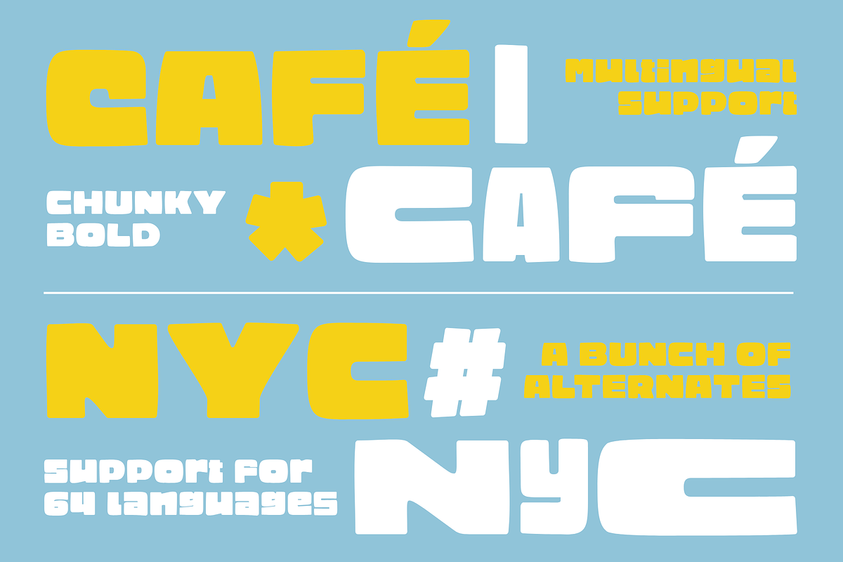 MOGO - Super Chunky Hand Drawn Font, a Handwritten Font by Surplus Type Co (Photo 3 of 7)