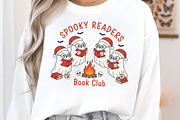 Festive Ghost Reading PNG, an Illustration by Craft Nest (Thumbnail 2 of 6)