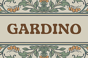 GARDINO - Art Nouveau Typeface, a Serif Font by Nasir Udin (Thumbnail 18 of 18)
