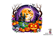 Spooky Halloween Night PNG Bundle, a Graphic by Clipart Bloom (Thumbnail 6 of 11)