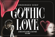 Gothic Love - Condensed Serif Font, a Serif Font by Struvictory.art (Thumbnail 1 of 11)