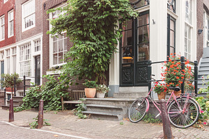Amsterdam street and vintage bicycle, an Architecture Photo by BOOCYS