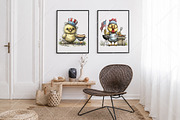 Whimsical 4th of July Chicken PNG, a Seasonal Illustration by Canvas Craft (Thumbnail 7 of 10)