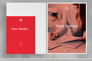 Red Studio Brochure Template, a Brochure Template by Boris Cupac (Thumbnail 2 of 7)