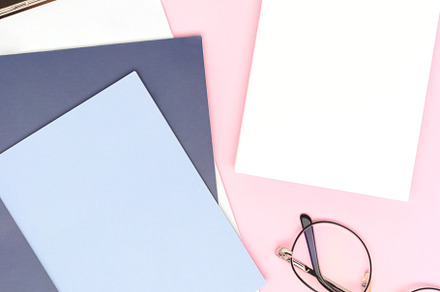 Blue colored school supplies, a School & Education Photo by rorygez fresh