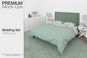 Bedding Mockups - Duvet Sheet Shams, a Product Mockup by mock-ups (Thumbnail 1 of 22)