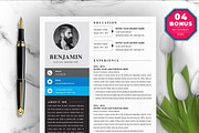 Resume/CV Bundle | 200+ for $29, a Resume Template by ResumeInventor (Thumbnail 150 of 207)