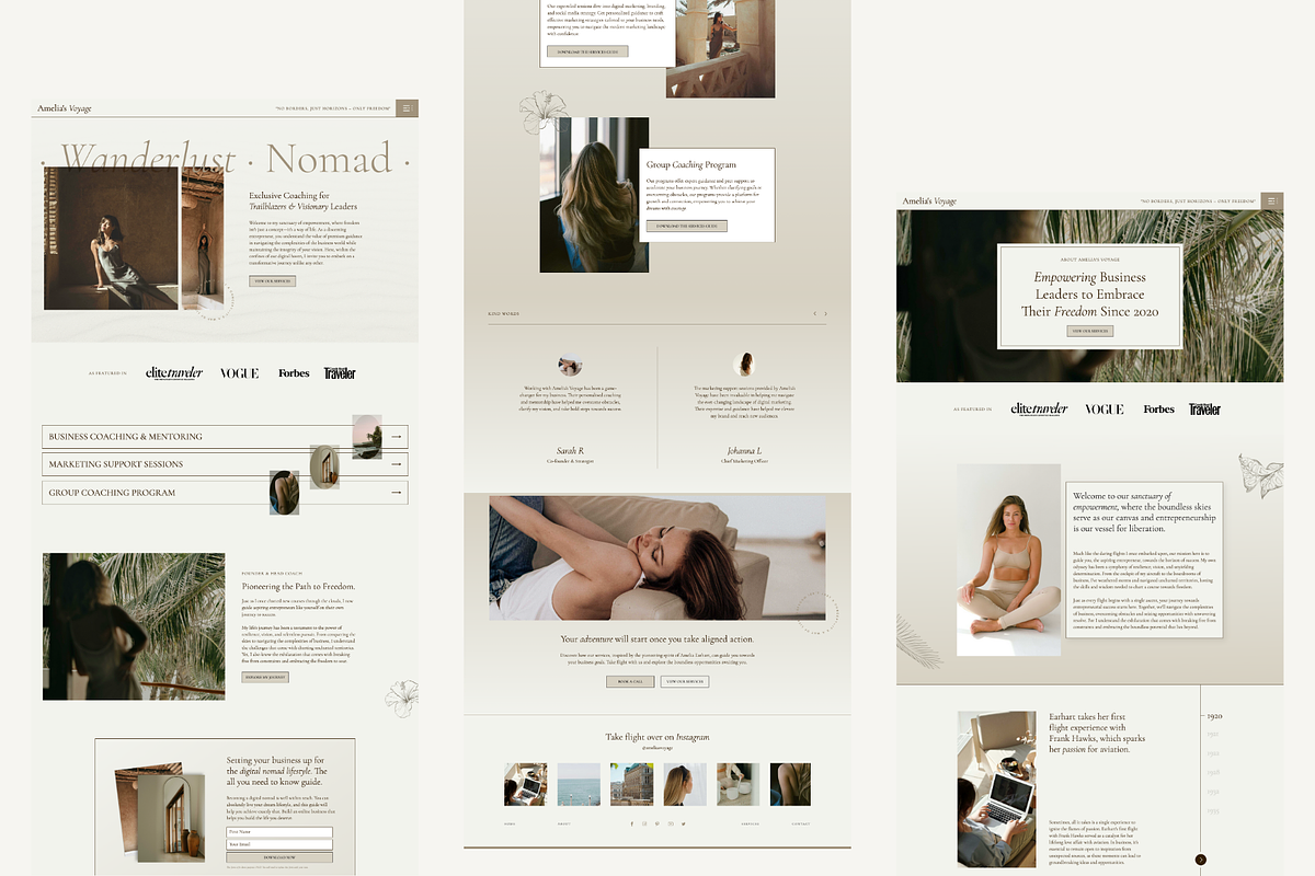 Showit Website Template For Coaches, a Landing Page Template by Emily Betts (Photo 5 of 6)