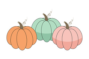 Hand drawn Pumpkin Set Vector Design, a Food Illustration by Unique Design Team