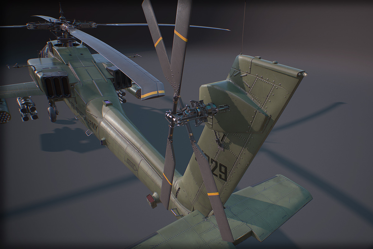 AH-64A Apache, a Cars & Vehicle 3D Model by SilverTM (Photo 5 of 7)