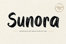 Sunora – Dry Brush Display Font