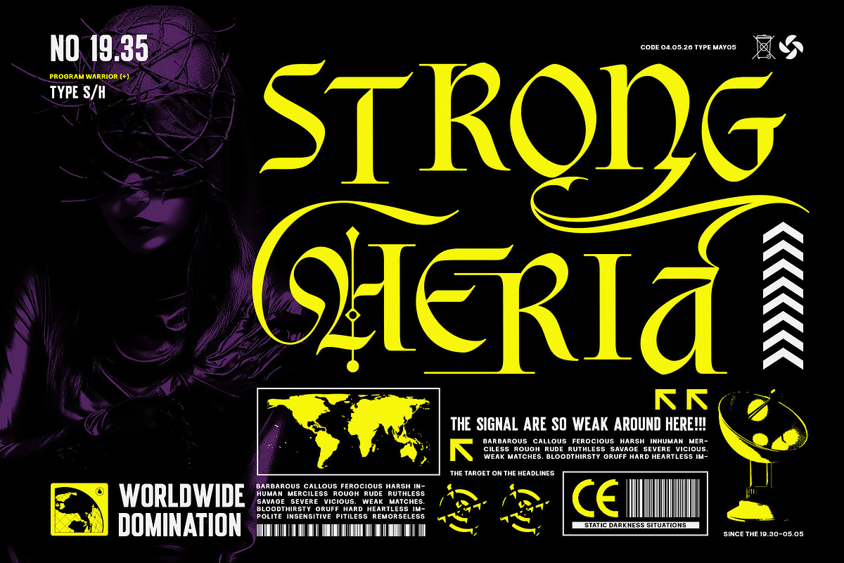 Black Morgana Typeface, a Blackletter Font by alit design (Photo 7 of 17)