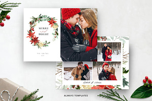 Christmas Card Template CC093