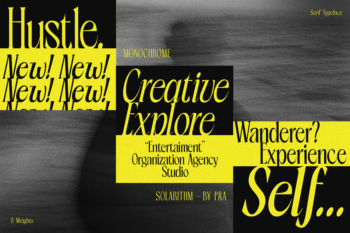 Solarithm - Retro Serif Typeface, a Serif Font by Prominent & Affluent (Photo 5 of 10)
