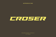Croser - Modern Sport Typeface