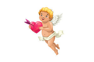 Cupid Angel With Heart